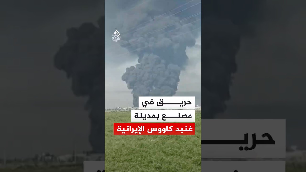 فيديو | حريق في مصنع بمدينة غنبد كاووس الإيرانية