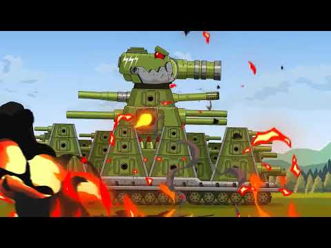 Monster Tank: KV44-M2 vs Iron DORA - Cartoons about tank/Nina tank cartoon