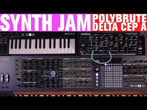 Polybrute and Delta CEP A - Friday FUN Synth Jam