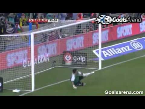 Barcelona vs Almeria 3-1 - All Goals & Full Highlights [09-04-2011