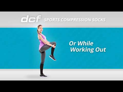 DCF Unisex Sports Compression Socks (6-Pack) - Second Medium
