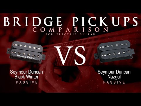 Seymour Duncan BLACK WINTER vs NAZGUL - Passive Bridge Pickup Guitar Tone Comparison Demo