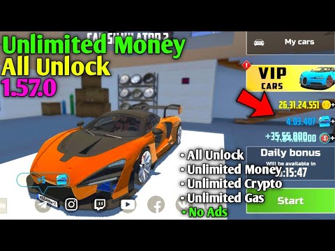 Car Simulator 2 New Update Mod Link 1.57.0 🤑 | All Unlock | Unlimited Money | All Cars Unlock