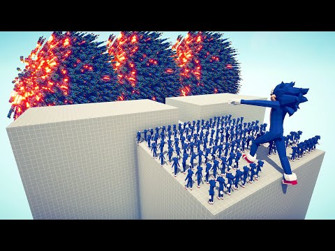 100x SONIC + 1x GIANT vs 2x EVERY GOD - Totally Accurate Battle Simulator 2023