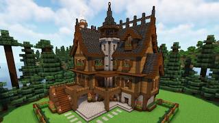 Minecraft: How to Build a Medieval Mansion | Tutorial