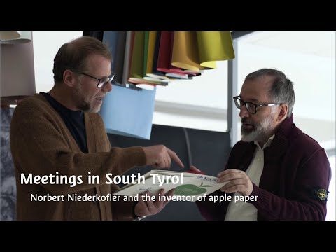 Meetings in South Tyrol: Norbert Niederkofler and the inventor of apple paper