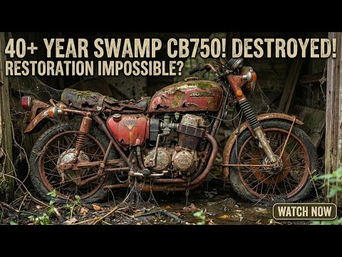 40 Year Old Honda CB750 Complete Restoration - From Rusted Scrap to Shiny Classic Motorcycle