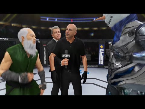 Old Bruce Lee vs. Snow Cyborg - EA Sports UFC 4 - Dragon Fights 🔥🐉