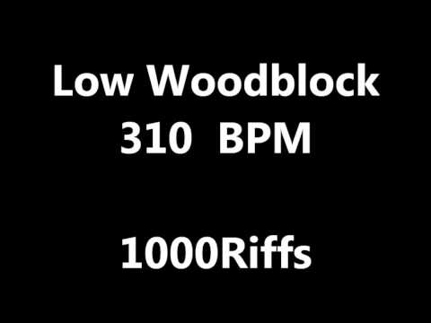 Low Woodblock Metronome : 310 BPM - Beats Per Minute
