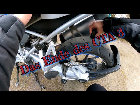 Das Ende des Conti Trail Attack 3 auf meiner BMW R1200GS LC
