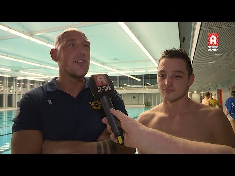 Tim van Gulik en Milos Filipovic na AZC Alphen - SVH