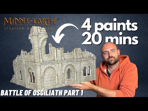 How to Paint The Battle of Osgiliath Terrain super fast for Middle Earth Strategy Battle Game!
