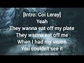 Coileray No More Parties Remix Ft Lil Durk Lyrics
