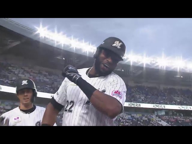 【1回裏】打った瞬間に確信!! マリーンズ・ポランコ ライトへの先制2ランホームラン!!  2024年6月26日 千葉ロッテマリーンズ 対 東北楽天ゴールデンイーグルス