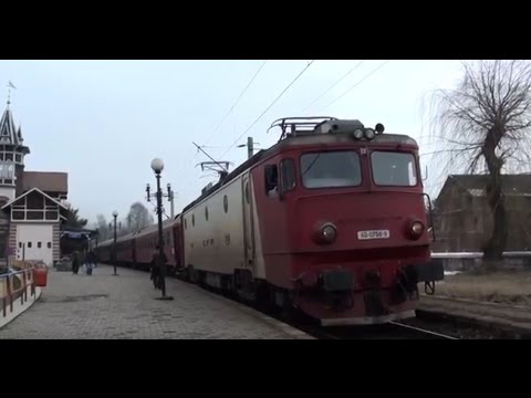 Trenul IR1833 Iasi - Timisoara Nord pleaca din statia Vatra Dornei Bai - 29.02.2016