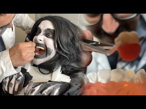 Monster goes to the dentist for the first time 🦷 🧟‍♀️