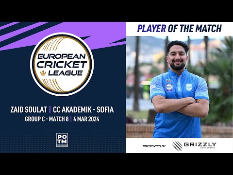 POTM:Z.Soulat - AFK vs CCAS |Group C, Match 8| European Cricket League 2024 |4 March 2024| ECL24.036