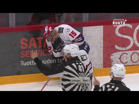 Vaarallinen tilanne Porissa: Vili Sopasen naama aukesi pahasti – oma pelaaja aiheutti haavan