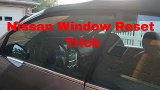 All Nissan Window Reset Trick (Tested on Murano CrossCabriolet)