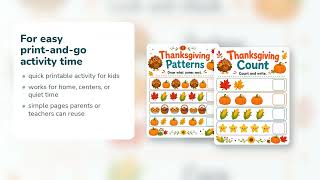 Thankful Turkey Activity Pages | Thanksgiving Activity Sheets | Printable PDF | Etsy | 06