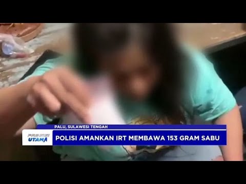 POLDA SULTENG TANGKAP IRT KURIR NARKOTIKA