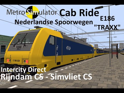 Metro Simulator Beta Time Lapse - Rijndam to Simvliet on the NS ICD