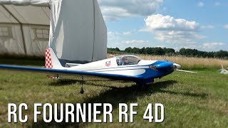 Wow! Beautiful Retro RC Fournier RF 4D Huge Scale Model Flying Perfectly