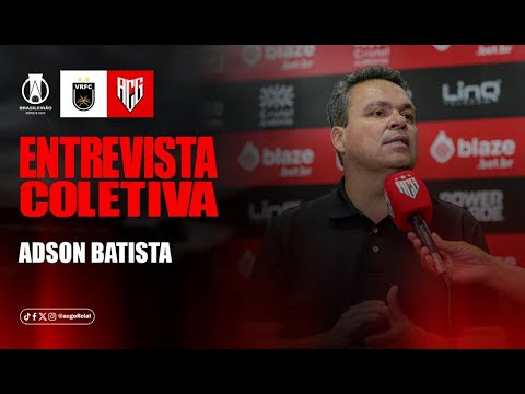 ⚫🔴 AO VIVO - Entrevista Coletiva com Adson Batista pós jogo: Volta Redonda x Atlético Goianiense