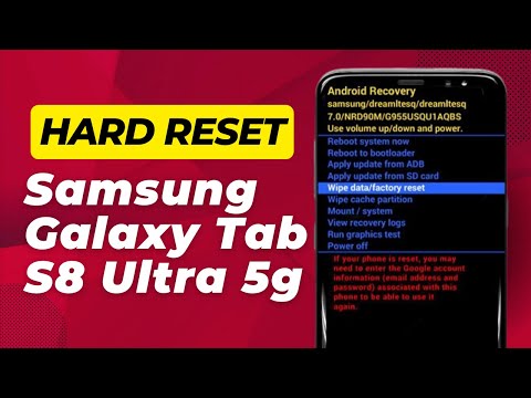 How To Hard Reset Samsung Galaxy Tab S8 Ultra 5g - Full Guide