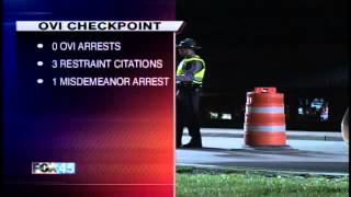 UPDATE: 3 Citations, 1 Arrest During Trotwood OVI Checkpoint