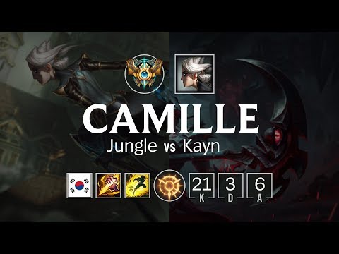 Camille Jungle vs Kayn - KR Challenger Patch 8.10
