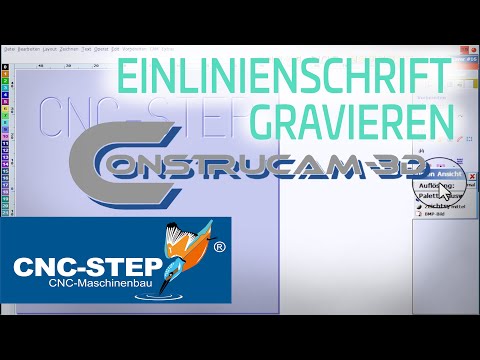 ConstruCAM-3D Software: Einlinienschrift gravieren