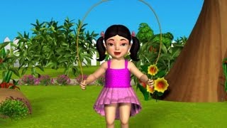 3D Animation Hop a Little Jump  a Little Nursery rhyme for children with Lyrics