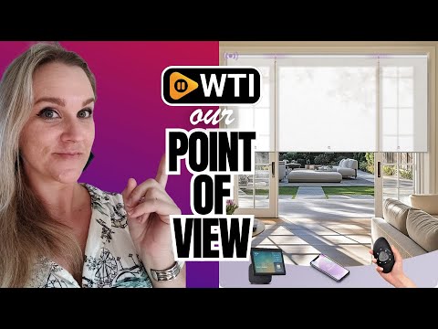 Graywind Smart Coupled Roller Shades Compatible with Alexa Google Custom Size Solar Powered Motorized Linked Blinds for Windows (Dimout Textured Series) - WTI product video review