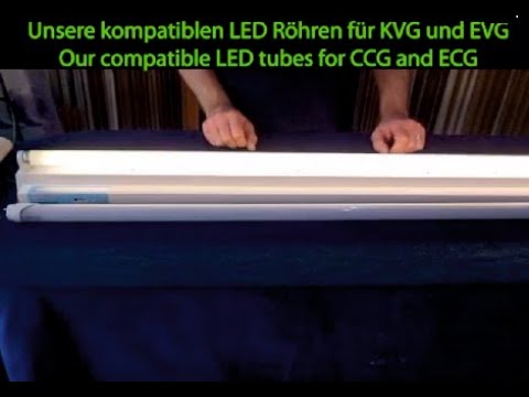 LED Röhren einsetzen für KVG und EVG