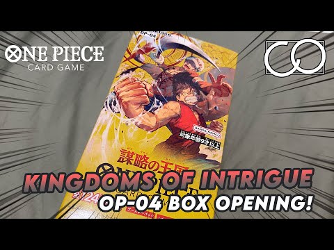 OP-04: KINGDOMS OF INTRIGUE Box Opening! (One Piece Game Game)