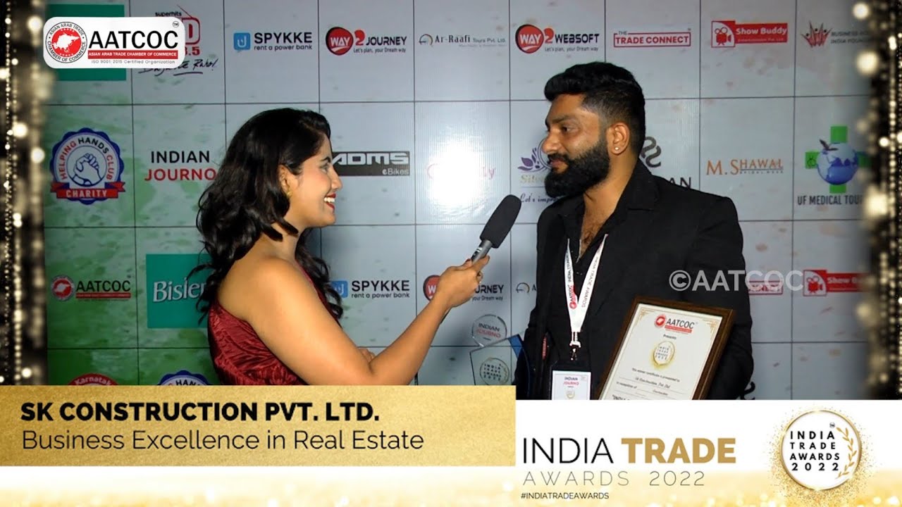 SK Construction Pvt. Ltd. shares experience on winning the award at India Trade Awards 2022