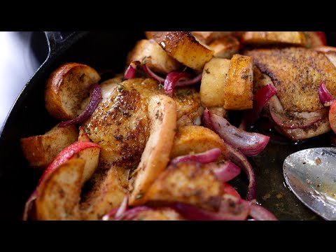 One Pan Chicken & Apples | Kitchen Recipe | The Key Ingredient | PBS North Carolina
