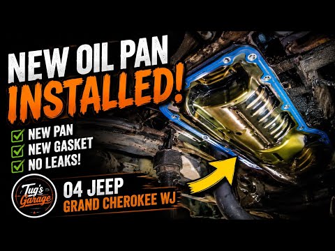 Installing New Oil Pan And Gasket, 04 Jeep Grand Cherokee WJ Part 2