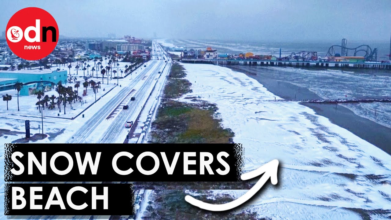 Extraordinary Footage Shows Rare Snow Storm Blanketing Southern US