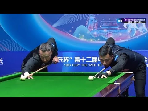 Gareth Potts(🇨🇰) defeats Long Zhou(🇨🇳) to qualify for the Heyball World cup quarter finals.