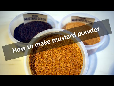 How to make Indian Mustard Powder