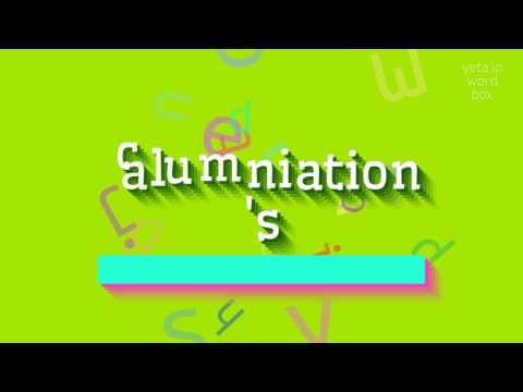 How to say "calumniation's"! (High Quality Voices) Video