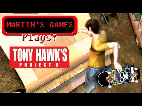 Plays Tony Hawk's Project 8 (Xbox 360 game play)