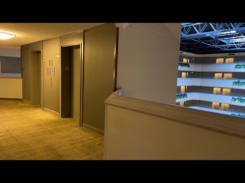 Montgomery traction elevators at Hilton hotel ￼￼