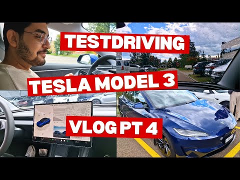 Iranian Test Drives Tesla Model 3 in Switzerland 🇨🇭 | Vlog Pt.4 🚗