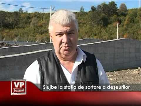 Slujbe la staţia de sortare a deşeurilor