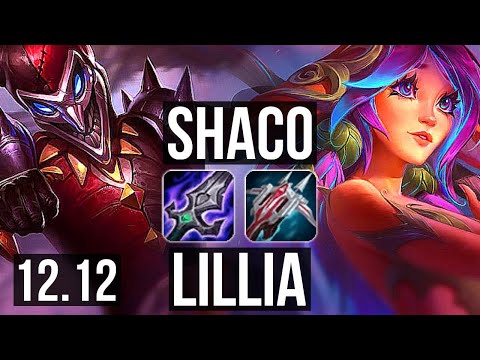 SHACO vs LILLIA (JNG) | 9/1/12, 2.7M mastery, 1200+ games, Godlike | EUW Master | 12.12