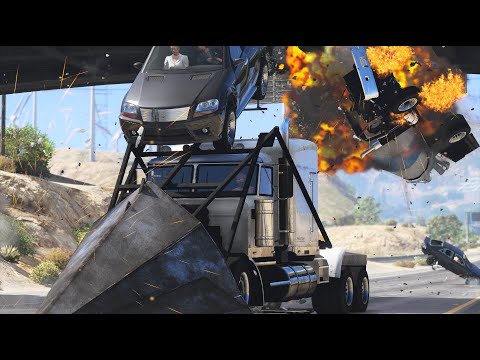 GTA 5 INSANE PHANTOM WEDGE CRASHES - IMPACT COMPILATION #17