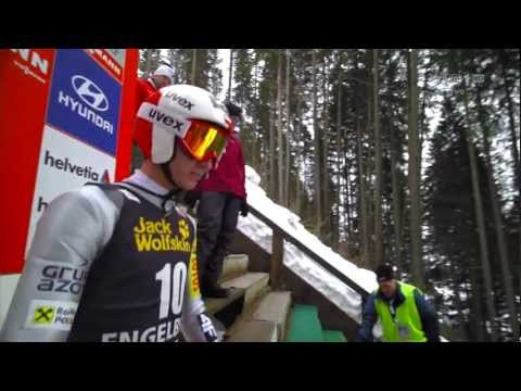 PŚ w Engelbergu (HS137) skok Stocha - II seria (134 m)